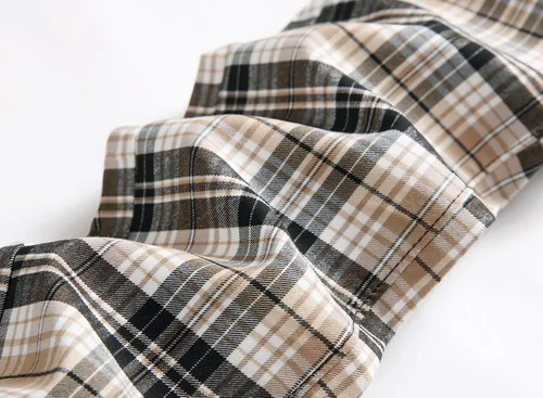 Vista 3 de Pantalones a cuadros para hombre, ajustados, elásticos, ajustados, chinos, golf, negocios, vestido casual