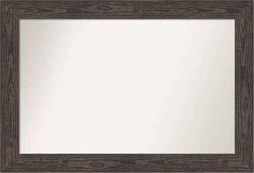 Vista 561 de Amanti Art Espejo personalizado, espejo de baño negro puente, espejo de pared o espejo de tocador de baño sobre el fregadero (26 x 26 pulgadas)