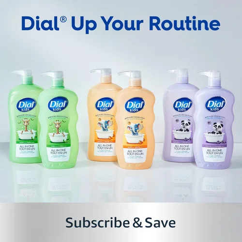 Vista 10 de Dial Kids Todo en 1 Cuerpo + Cabello + Baño de Burbujas, Aroma a Lavanda, 32 Fl Oz, Gel de Baño y Champú Hipoalergénico, Fórmula Sin Lágrimas