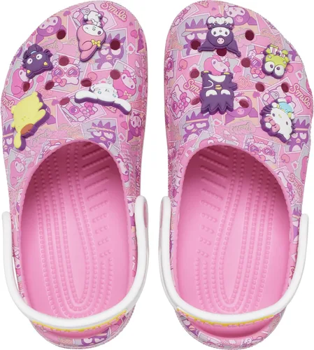 Vista 4 de Crocs Zuecos clásicos de Hello Kitty unisex para niños