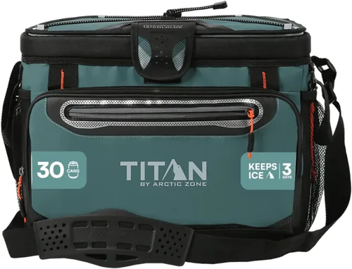 Vista 17 de Titan by Arctic Zone Deep Freeze Cooler - Zipperless Hardbody Cooler - Deep Freeze Insulation, HardBody Liner, and SmartShelf