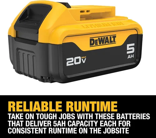Vista 3 de DEWALT DCB205R 20V MAX 5 Ah Batería de iones de litio (renovada)