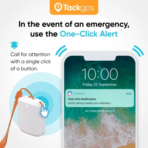 Vista 8 de Tack GPS [tarifa mensual más baja 30 días de duración de la batería Certificado FCC] -Niños, niños, mascotas, perros, gatos, ancianos, Alzheimer