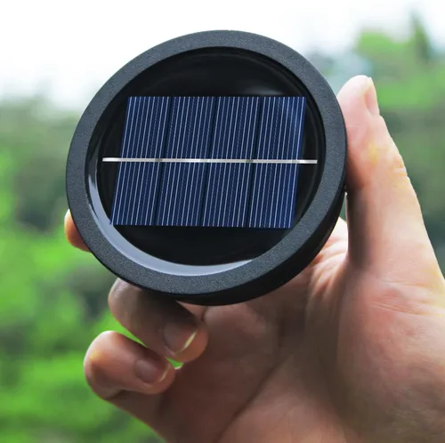 Vista 7 de Paquete de 4 piezas de repuesto de luz solar (parte superior de 3.23 pulgadas, parte inferior de 2.83 pulgadas), piezas de linterna solar