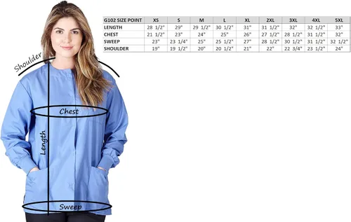 Vista 7 de Natural Uniforms Warm Up Scrub Jacket