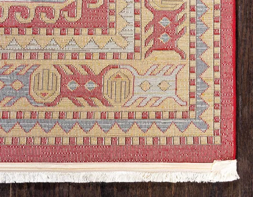 Vista 10 de Unique Loom Sahand Collection - Alfombra tradicional geométrica roja (2 pies 2 pulgadas x 3 pies)