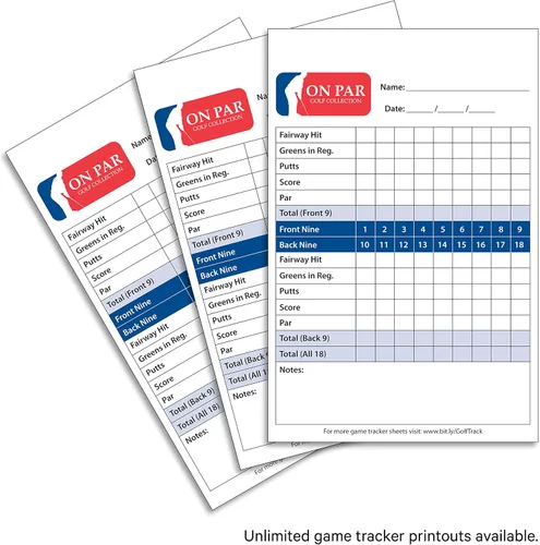 Vista 7 de Soporte prémium para tarjeta de puntuación de golf con efecto avestruz