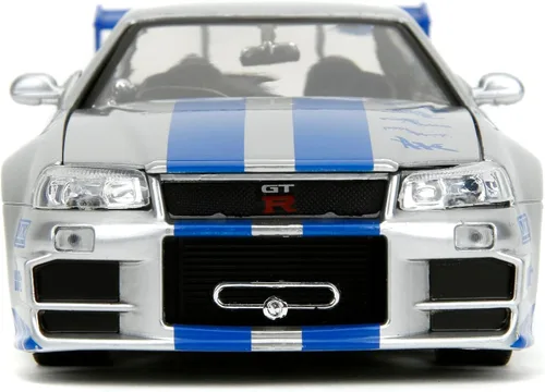 Vista 3 de Jada Juguetes – 97158 – Nissan Skyline GTR R34 – Rápido y Furioso – Escala 1:24