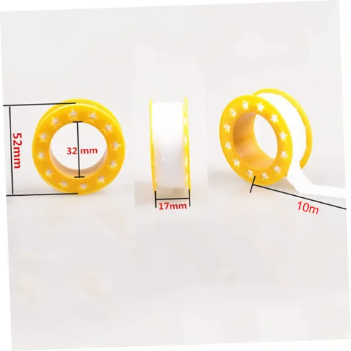 Vista 5 de Uonlytech Cinta de sellado de cinta de sellado de cinta de PTFE Cinta duradera Cinta de fugas de tubería Cinta selladora de agua Cinta de rosca