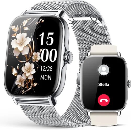 Vista 9 de Relojes inteligentes rastreador de actividad física para hombres y mujeres con contador de pasos, monitor de sueño y calorías, podómetro