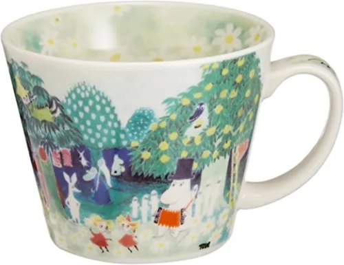 Vista 7 de Taza de sopa con diseño del mapa del Valle de Moomin Yamaka Japón