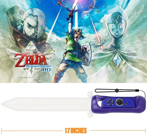 Vista 5 de Espada de juego LED para la leyenda de Zelda Espada Skyward HD-Nintendo Switch con correa de muñeca ajustable solo para Nintendo SwitchSwitch OLED