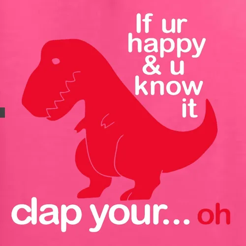 Vista 37 de Wild Bobby Sudadera con capucha unisex con estampado "If You're Happy and You Know it" de Dinausor