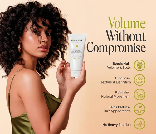 Vista 5 de Gel de volumen medio para cabello fino Define ondas y rizos con un acabado natural