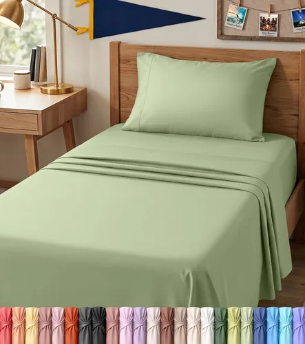 Vista 92 de Utopia Bedding - Juego de sábanas de microfibra cepillada, resistente al encogimiento y a la decoloración, de fácil cuidado, 3 piezas, tamaño Beige