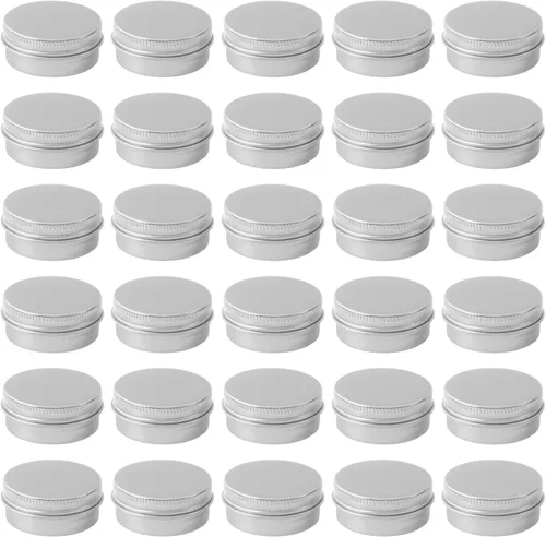 Vista 12 de 30 unidades de latas de aluminio de 0.5 oz envases vacíos de bálsamo Dorado