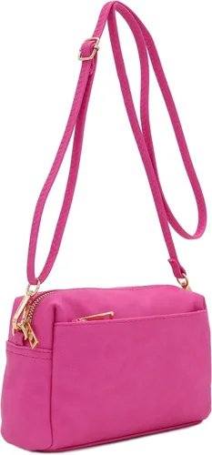 Vista 2 de FashionPuzzle Triple Zip Small Crossbody Bag