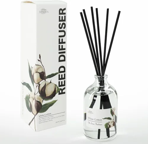 Vista 10 de Juego de Difusor de Aromas con Varillas, Difusor Aromático con Varillas para Fragancias del Hogar, Difusor de Aromas para Decoración de Estanteria