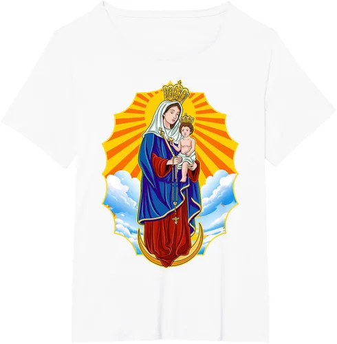 Vista 66 de Chinita Chiquinquira Venezuela Maracaibo Virgen Chiquinquira Chinita Zulia Camiseta negra