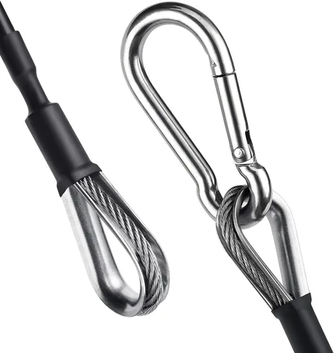 Vista 4 de TOBWOLF 2 Pack Gym Extension Cable, Compatible with Bowflex Home Gym Heavy-Duty Steel Wire & Smooth Coating, Ideal Fitness Accessories for Lat