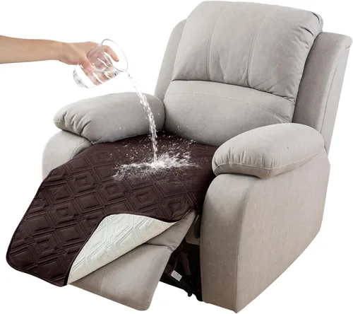 Vista 20 de Genina Juego de 2 Fundas de Reposabrazos para Sofá 100% Impermeables, Fundas para Reposabrazos de Sofá, Sillón, Protectores Antideslizantes