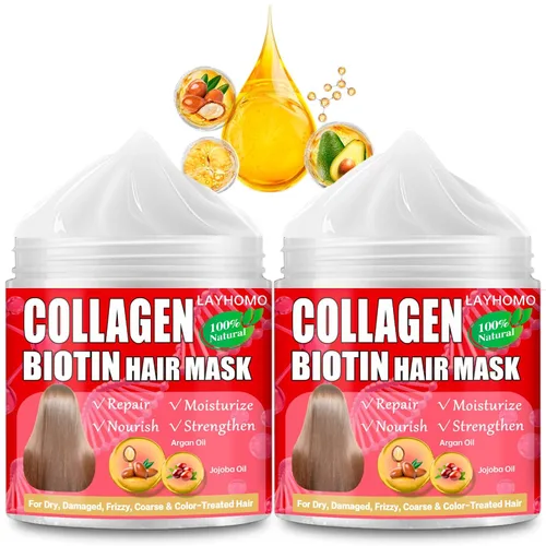 Vista 2 de Tratamiento capilar de queratina, mascarilla para el cabello morado, elimina el amarillo cobrizo para rubio, platino, cabello decolorado