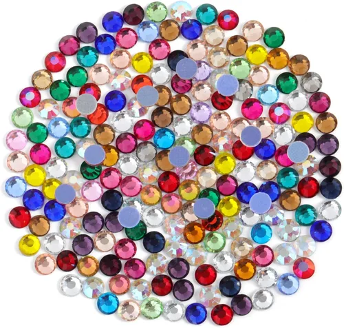 Vista 137 de 6000 PIEZAS Diamantes de Imitación Hotfix a Granel, Diamantes Naranja para Manualidades y Ropa, Diamantes de Imitación para Decoración DIY, SS10