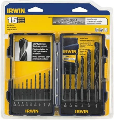 Vista 3 de IRWIN Tools 1881322 Impact Performance Series Broca de óxido negro de punta dividida de 135 grados, 10