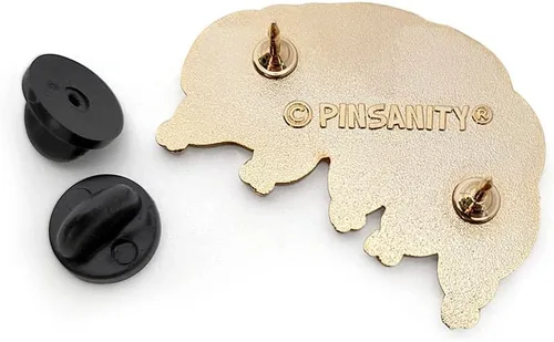 Vista 3 de Pinsanity Pin de solapa esmaltado de 'oso de agua' Tardigrade, Esmalte, No es una piedra preciosa