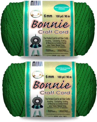 Vista 28 de Pepperell Bonnie - Cordón de macramé trenzado 6 mm x 91.4 m Almendra (Paquete de 2) Cordón de polipropileno retorcido para manualidades DIY