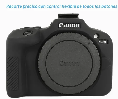Vista 4 de Pocoukate Funda para cámara Canon EOS R100, cubierta protectora de silicona suave con protector de pantalla EOS R100, Accesorios para cámara sin