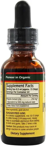 Vista 3 de Ys Eco Bee Farms Super fuerza propóleos – 1 fl oz