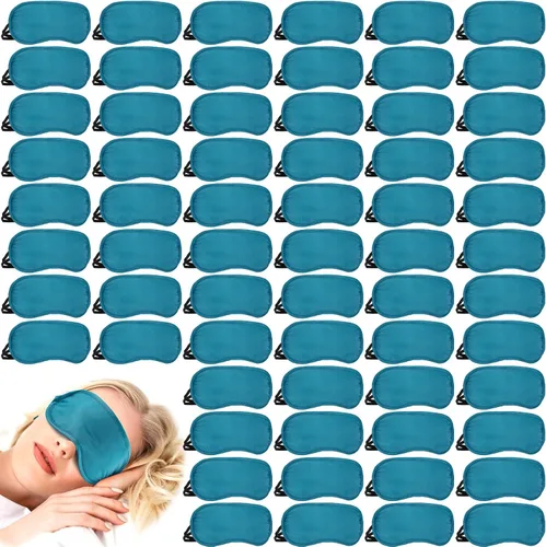 Vista 10 de Tarpop 100 cubrebocas para dormir con correa ajustable para juegos, fiestas, trabajo en equipo, viajes, envuelta individualmente, para mujeres