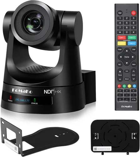 Vista 9 de FoMaKo Cámara PTZ HDMI, Seguimiento Automático AI Gen 3, Zoom Óptico 20x, Colores Fieles a la Vida, PoE, Cámara PTZ HDMI para Servicios de Iglesia
