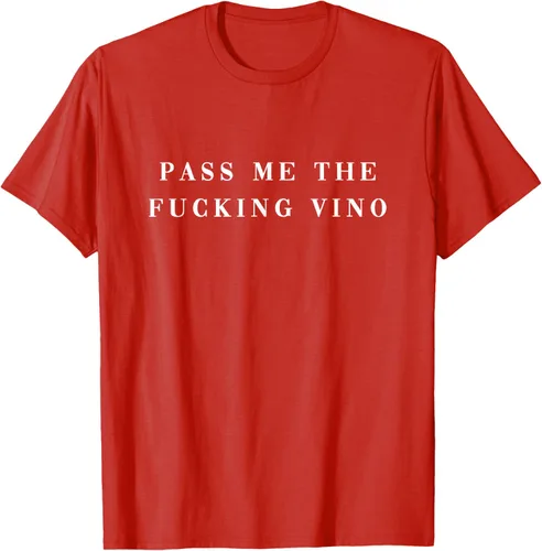 Vista 48 de Pásame el maldito Vino. Camiseta divertida con texto en inglés «Wine nice lettering AM PM Fun»