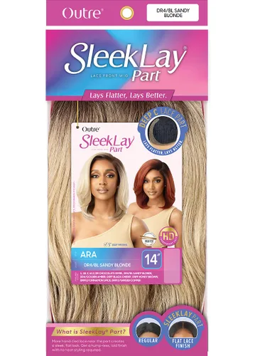 Vista 6 de Outre SleekLay Part HD Deep-C encaje parte frontal peluca Ara (DRFF cereza negra)