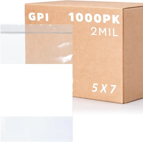 Vista 28 de GPI Paquete de 100 bolsas de plástico transparente de 1.5 x 2 pulgadas con cierre de cremallera, bolsas de polietileno resistentes y duraderas de 2