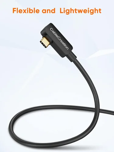Vista 6 de CableCreation Versión actualizada USB C cable de enlace de fibra óptica de 16 pies, USB C 3.2 Gen2 Cable USB C a C de 10 Gbps de datos de alta