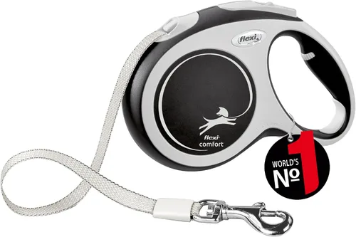 Vista 5 de Flexi Roll-Strap New Classic M Rope 5 M Azul para Dogsup a Max. 44.1 lbs, Multi