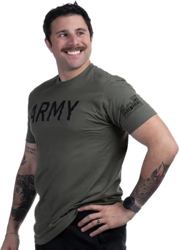 Vista 20 de Army PT Style Shirt - U.S. Military Physical Training Infantry Veteran Workout T-Shirt