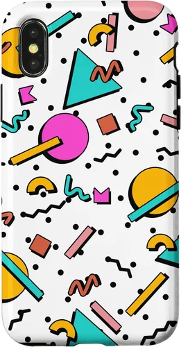 Vista 5 de Vintage Geometría Forma Patrón Retro 80s 90's Nostalgia Case para iPhone 17