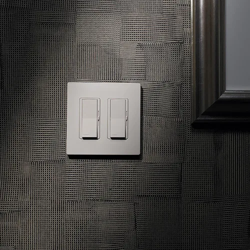 Vista 5 de Lutron Claro - Placa de cubierta para interruptor de luz, placa de pared de 2 posiciones, para interruptores de luz decorativos, cubierta
