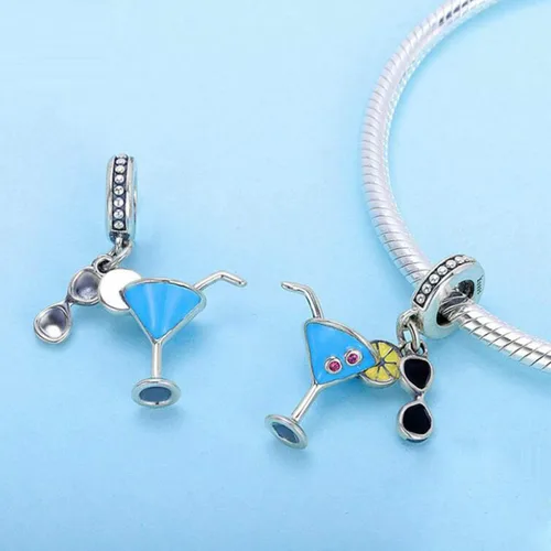 Vista 4 de Abalorio de caramelo para pulseras de plata de ley 925 original, cumpleaños, día de la madre, Navidad, dijes para pulseras Pandora o collar
