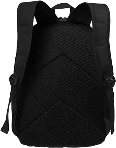 Vista 5 de Mochila, mochilas de alta capacidad, adecuadas para hombres, mujeres, niños, niñas, negocios, viajes, escuela, negro 7, talla única