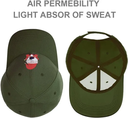Vista 3 de VEASPAEX Santa Claus The Bomb Pattern Unisex Gorra de béisbol ajustable para adultos, talla única