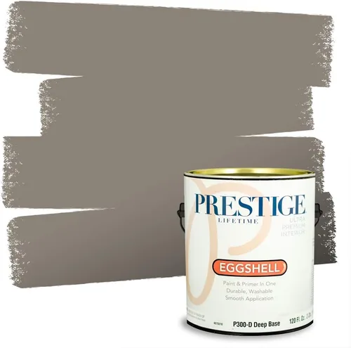 Vista 70 de PRESTIGE Paints - Pintura interior e imprimación en uno, 1 galón, cáscara de huevo, pimienta envejecida
