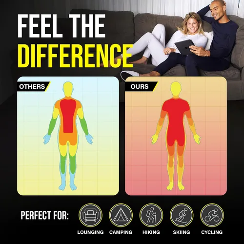 Vista 4 de Thermajohn Long Johns Thermal Underwear for Men Fleece Lined Base Layer Set for Cold Weather