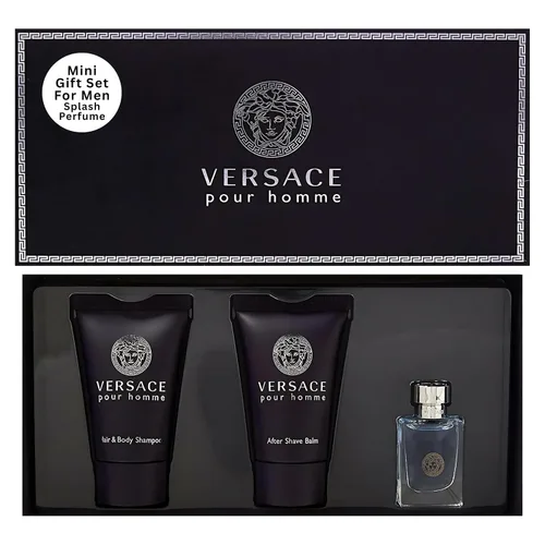 Vista 7 de Versace Eros Perfume para hombre 3 piezas Mini set de regalo