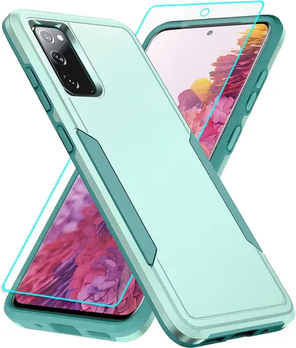 Vista 11 de Funda para Galaxy S20 FE 5G con protección de pantalla: resistente funda protectora a prueba de golpes y arañazos para Samsung Galaxy S20 FE 5G-Negro
