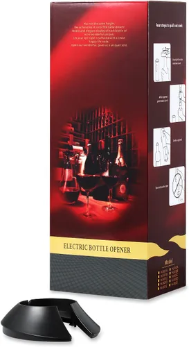 Vista 2 de [Estilo automático eléctrico] iFlash abrebotellas de vino eléctrico - Material de alta calidad con diseño inalámbrico - Funciona con pilas AA